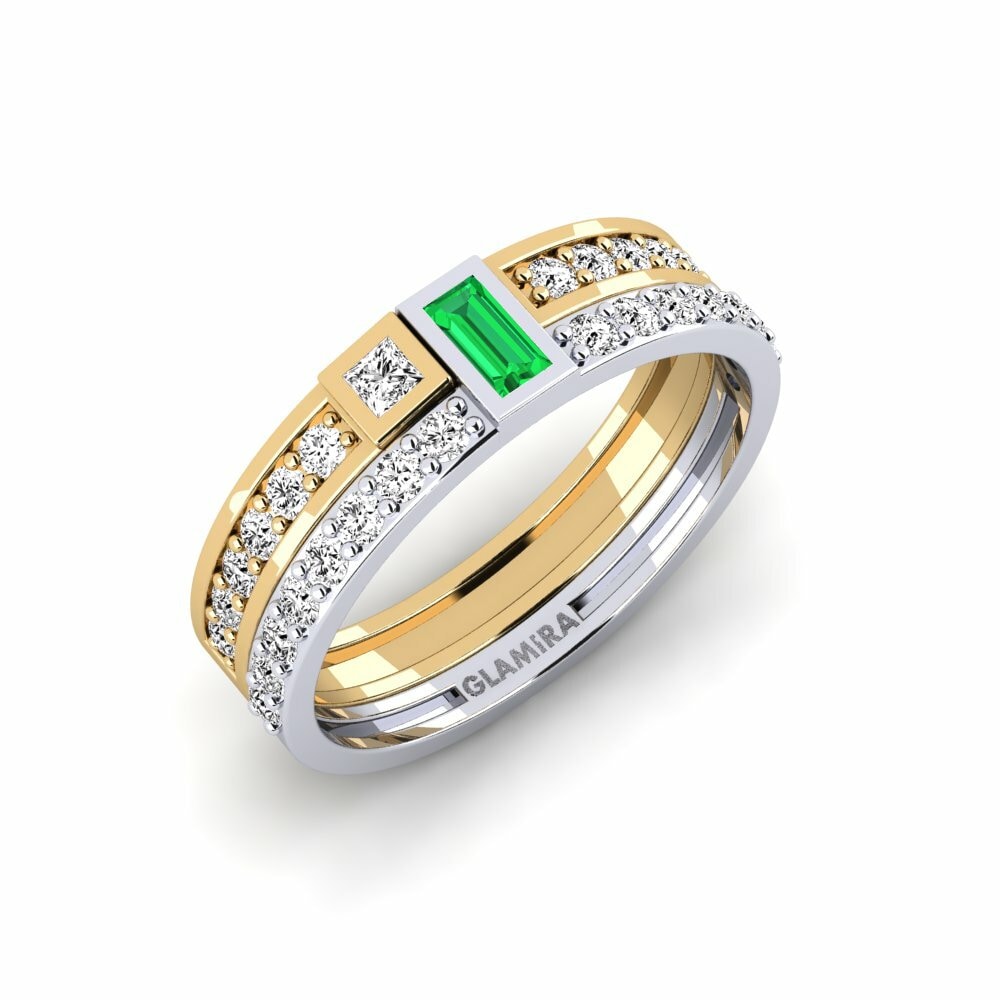 Tsavorite Ringen Honfleur - SET