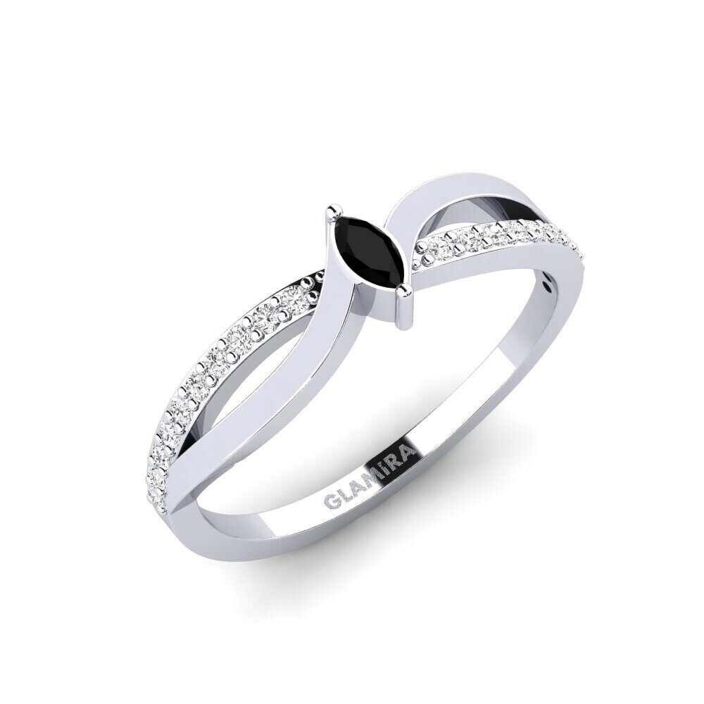 Zwarte Saffier Ringen Htenies