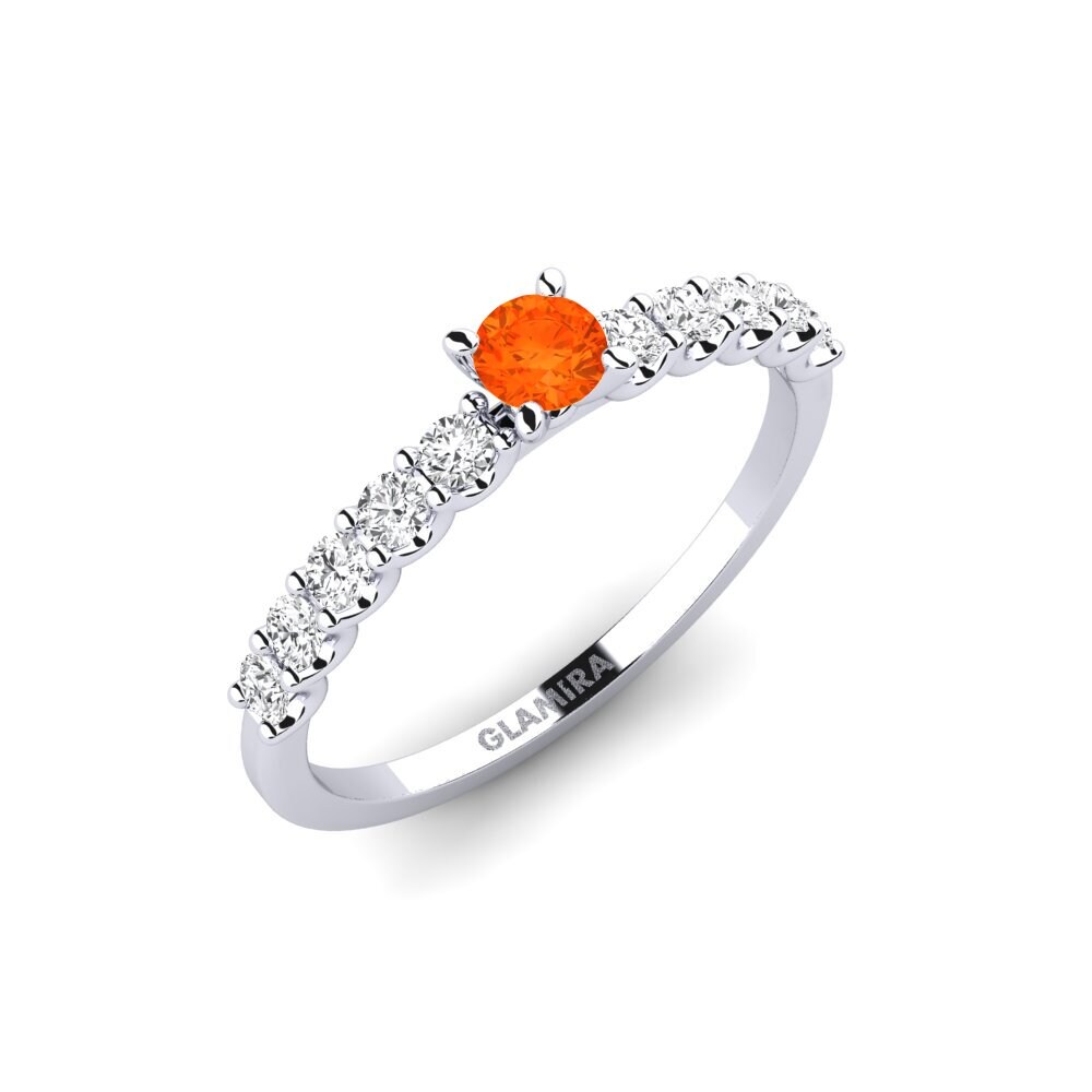 Fire Opal Engagement Ring Institutionalize