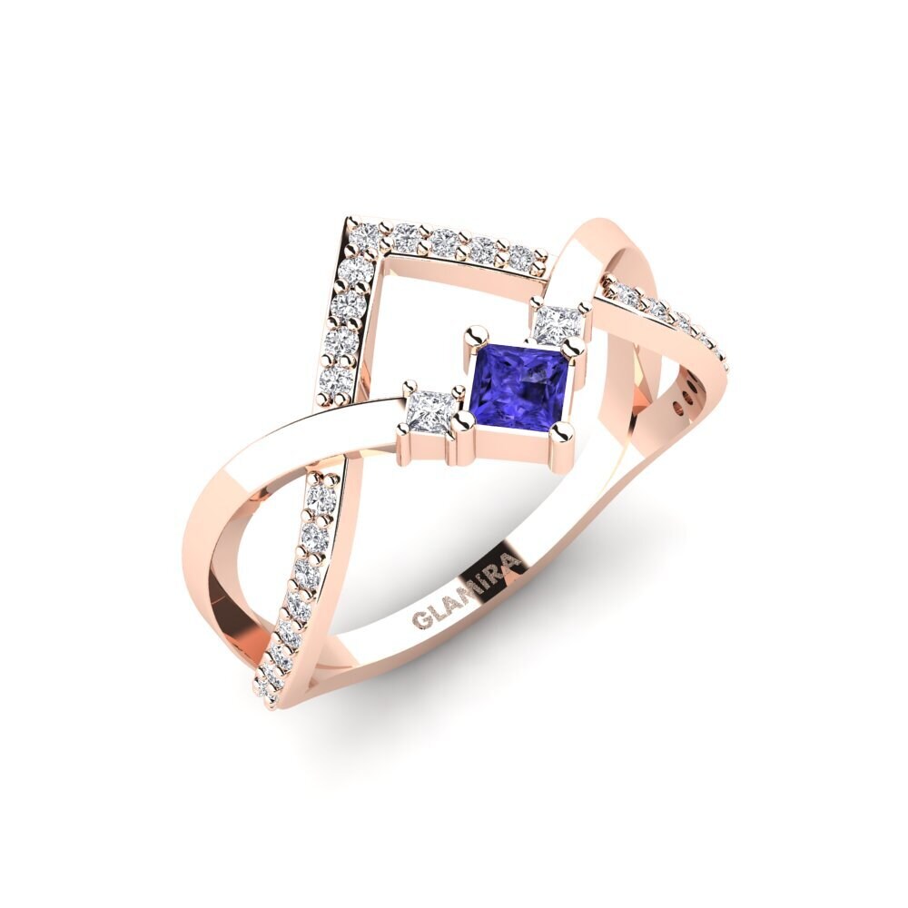14ct Rose Gold Tanzanite Ring Kalavros