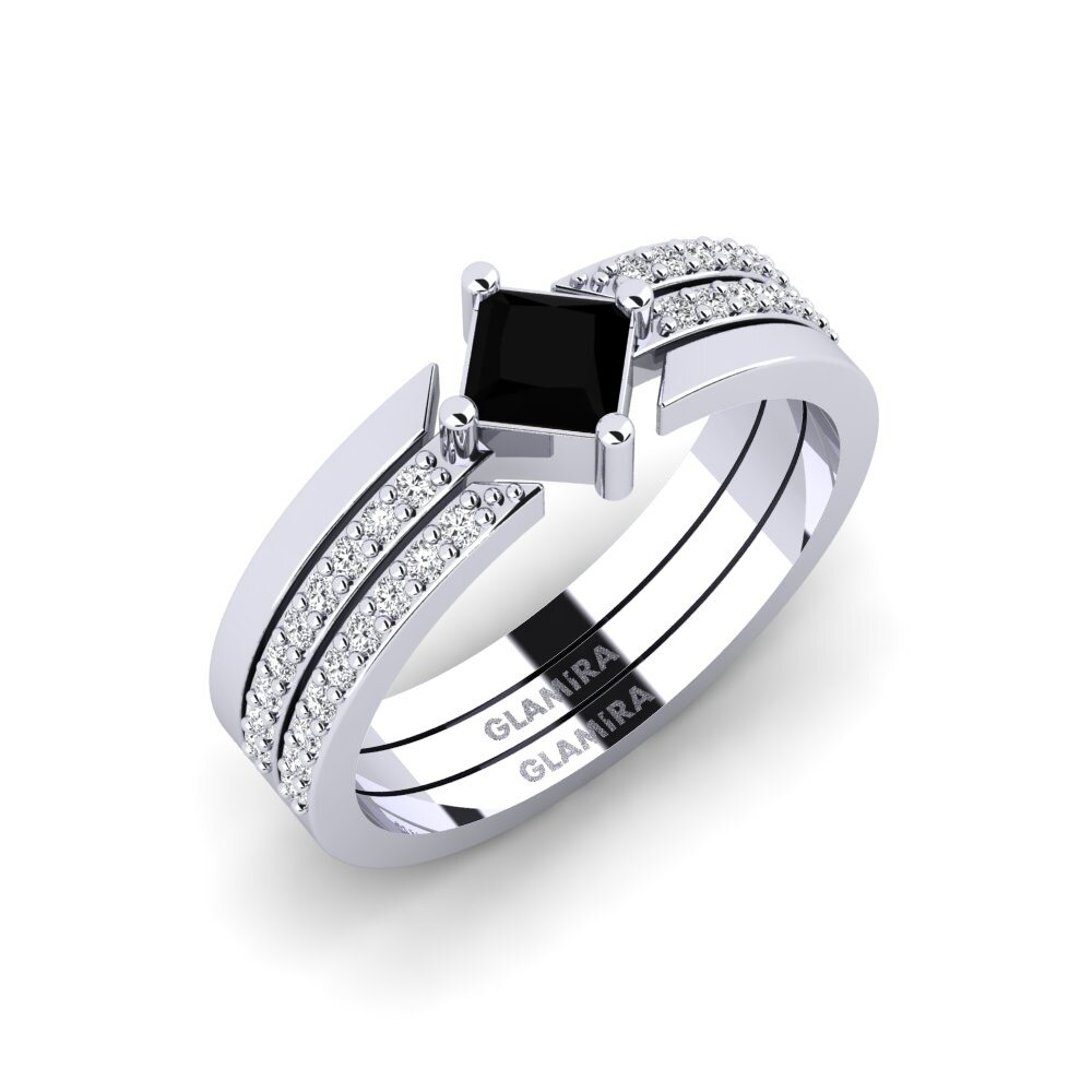 Black Sapphire Ring Kardiotissa - SET