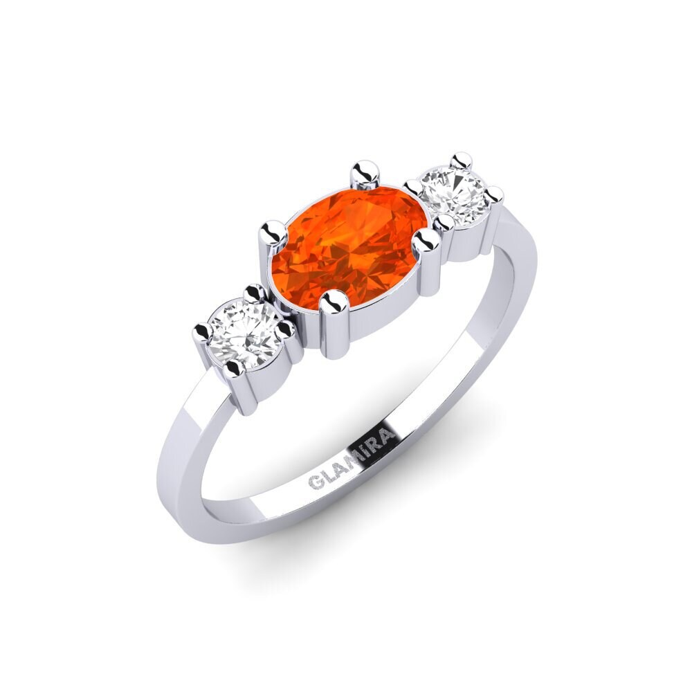 Fire Opal Engagement Ring Kimolos