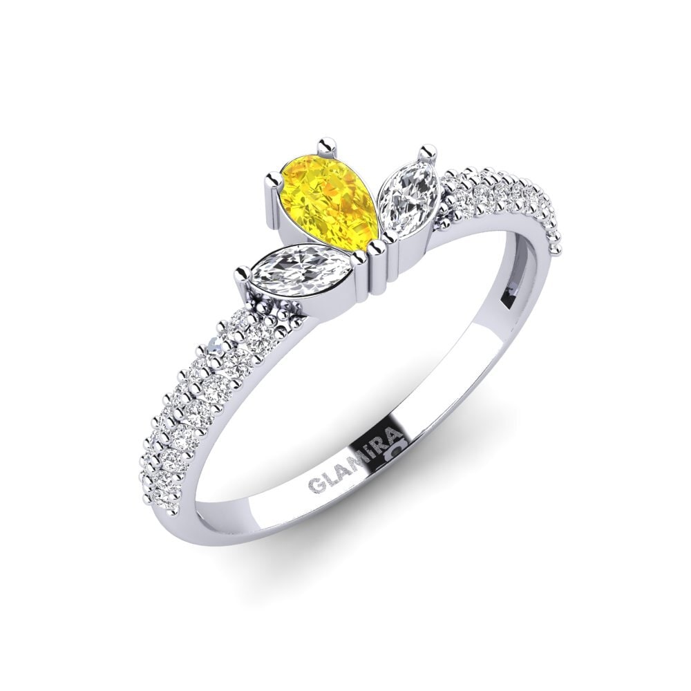 Yellow Sapphire Engagement Ring Kruchy