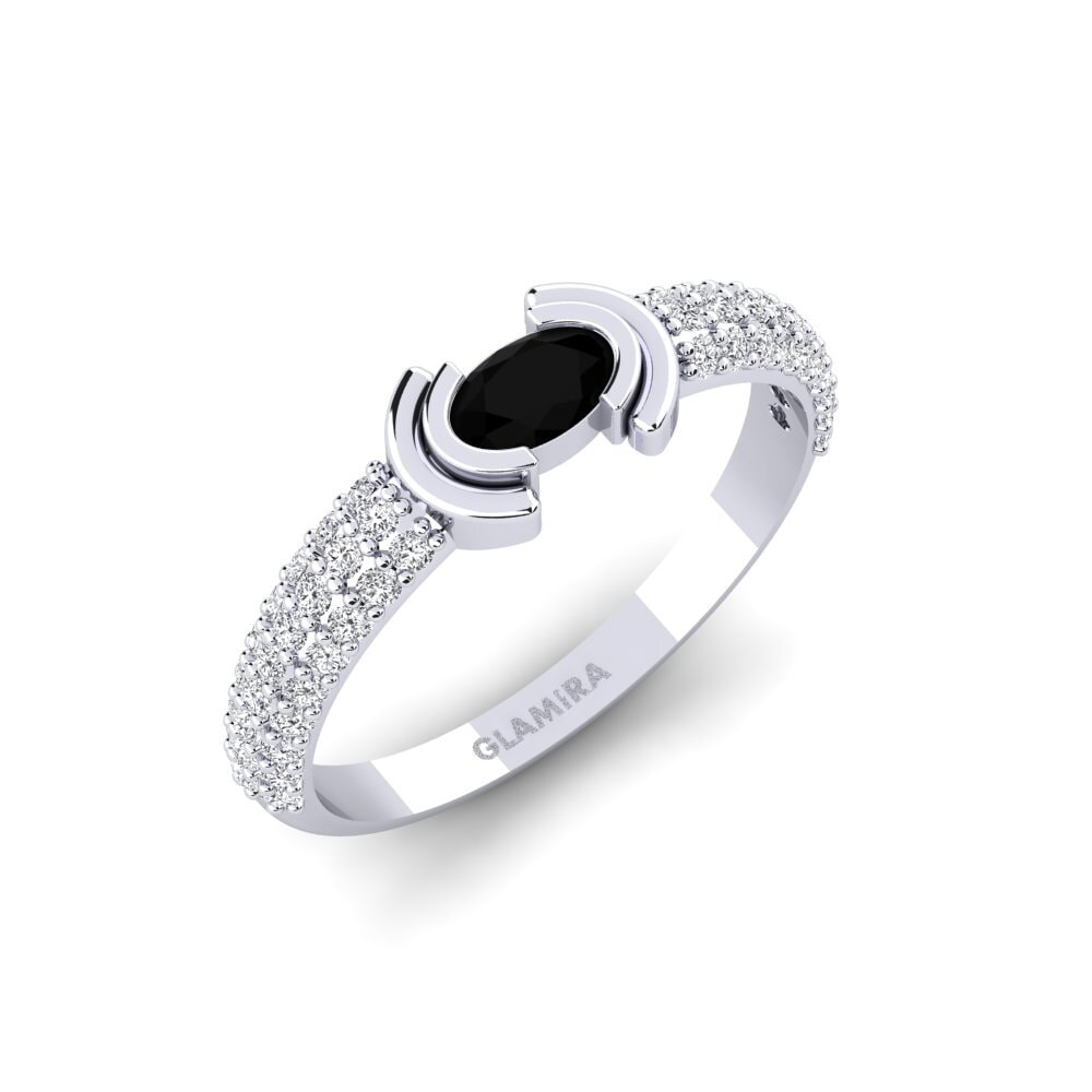 Onyx Noir Bague de fiançailles Leri