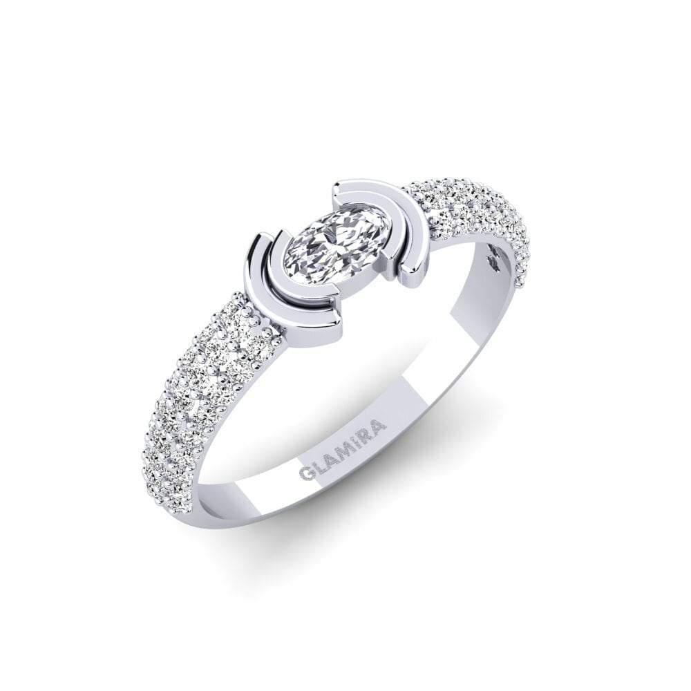 Moissanite Verlovingsring Leri