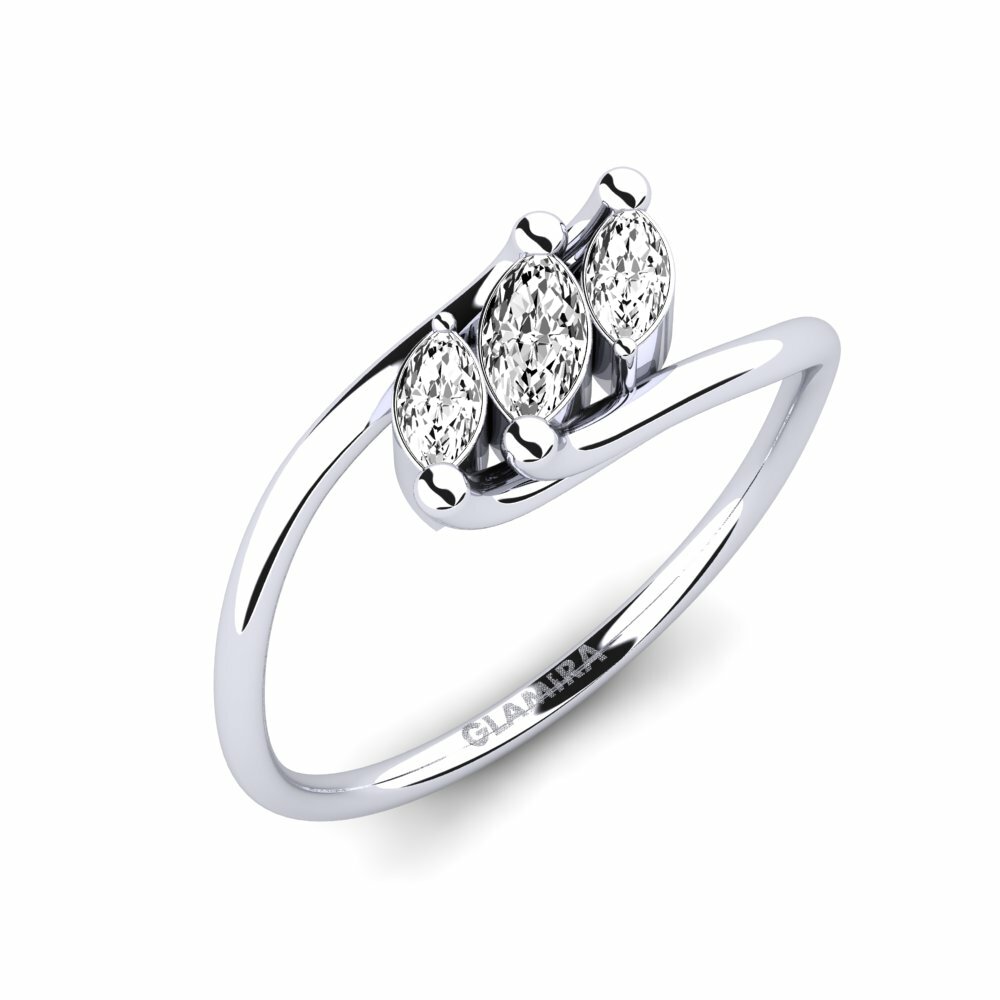 Moissanite Verlovingsring Lunévia