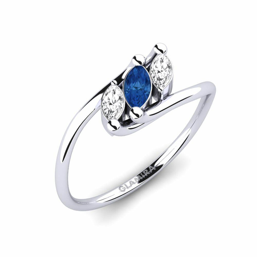 sapphire-zirconia แหวน Lunévia