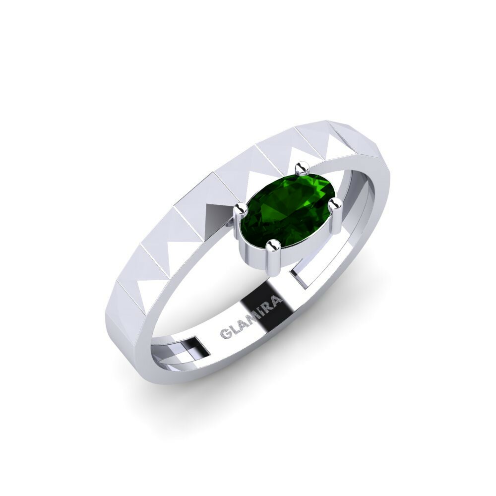 Tormalina Verde Anello di fidanzamento Maintain