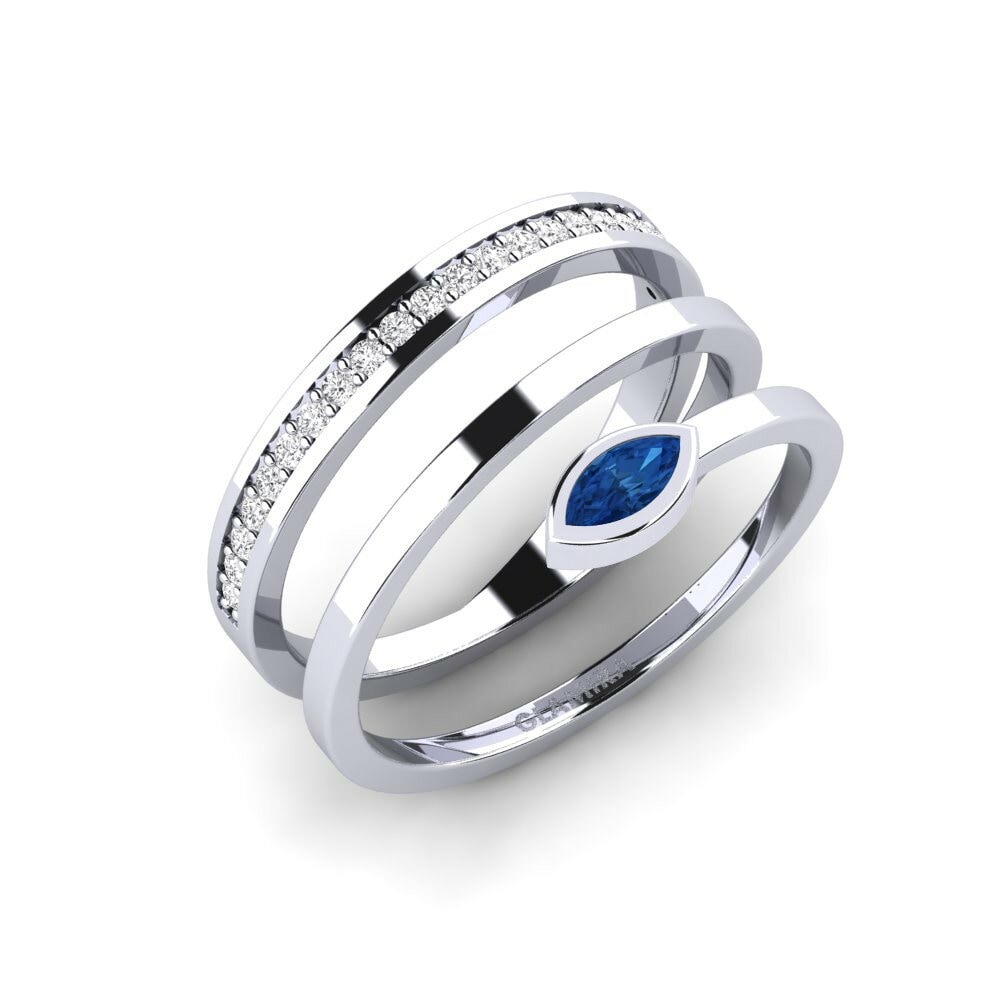 sapphire-zirconia แหวน Morze