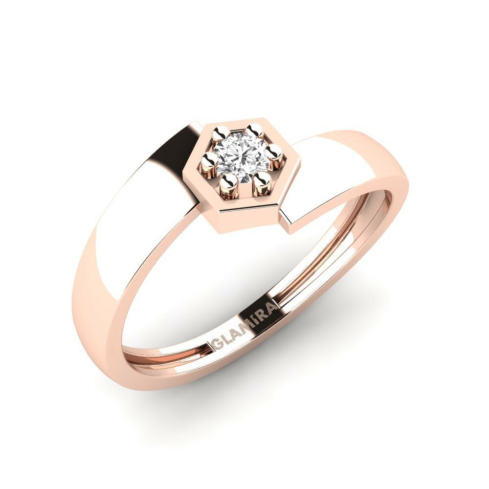 18K Rood Goud Verlovingsring Nazawsze