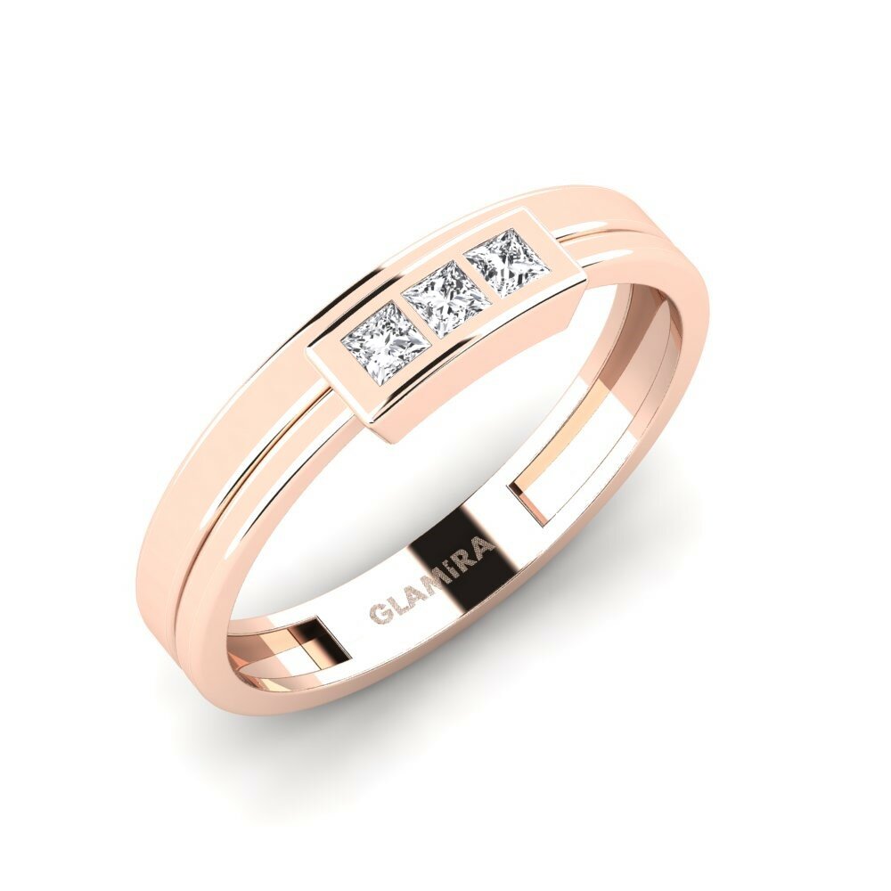 18K Rood Goud Verlovingsring Perception