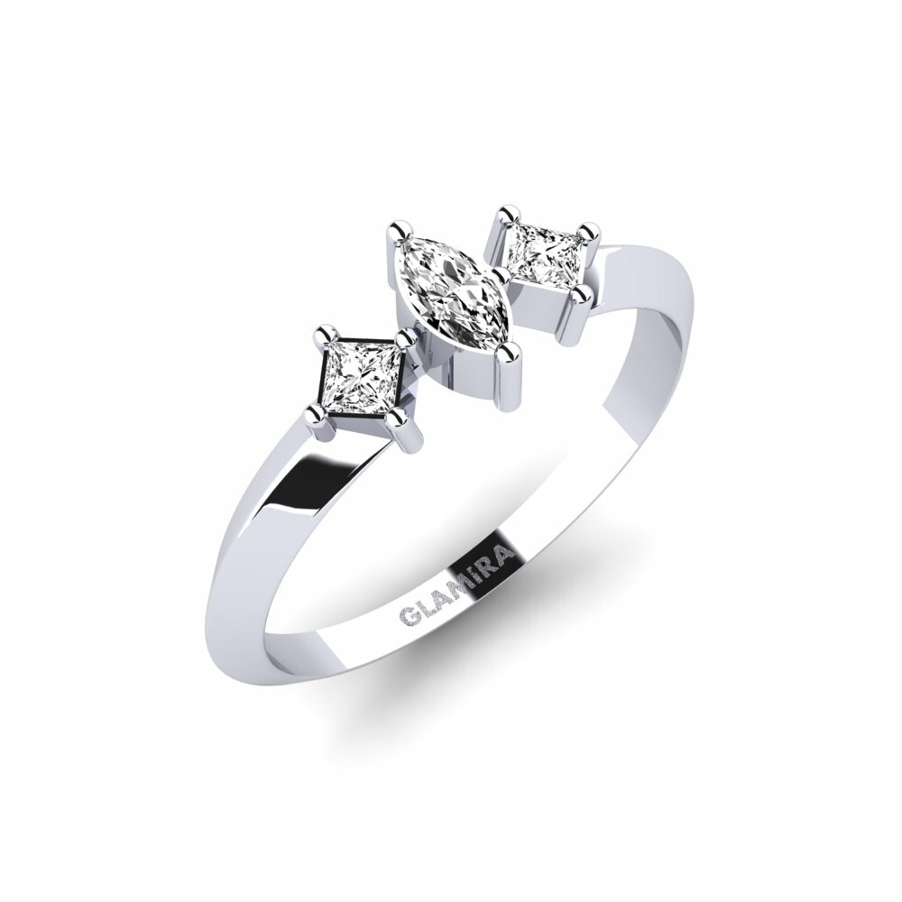 Moissanite Verlovingsring Poza