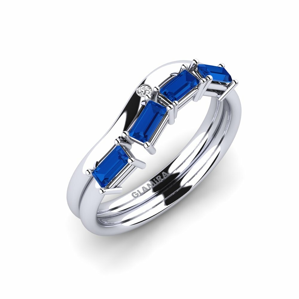 sapphire-zirconia แหวน Poznana