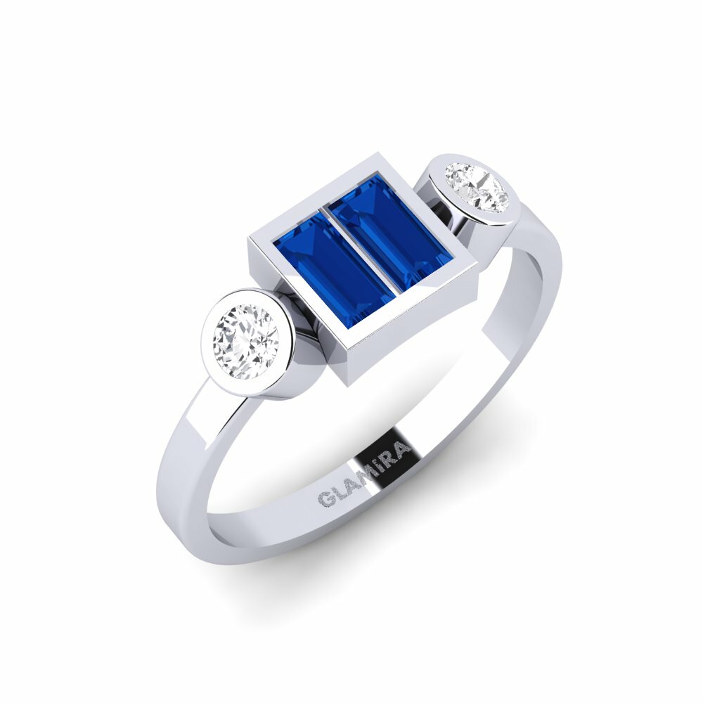 sapphire-zirconia แหวน Terque