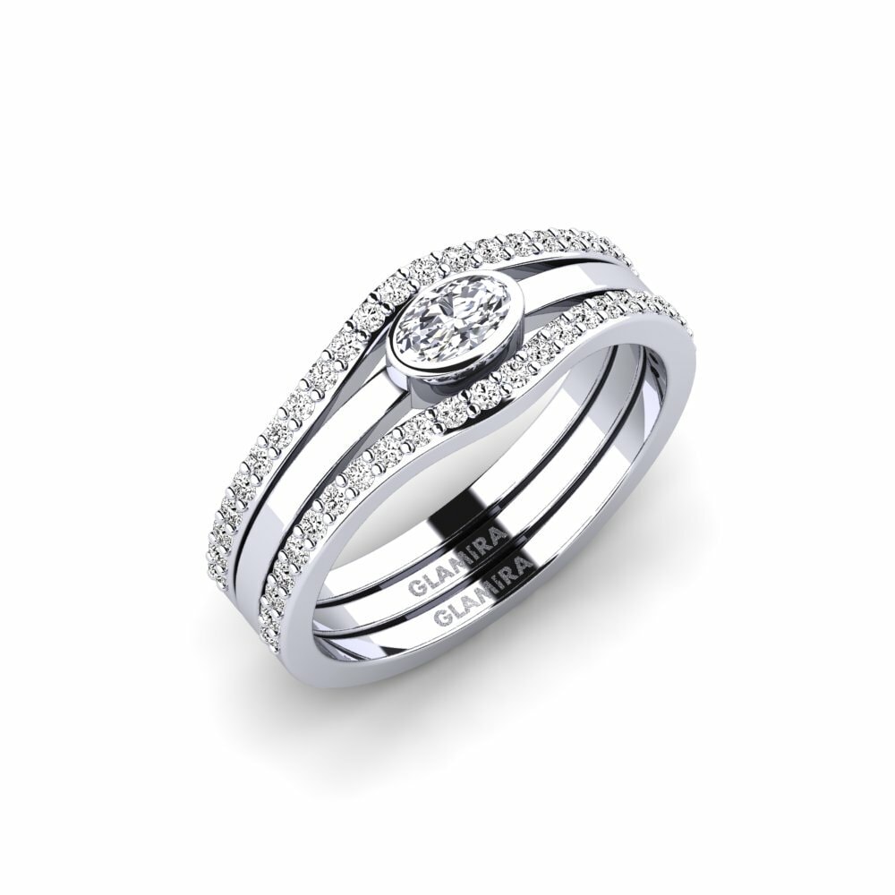 Moissanite Anello Previous - SET