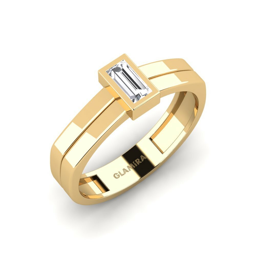 Oro Giallo 750 Anello di fidanzamento Previously