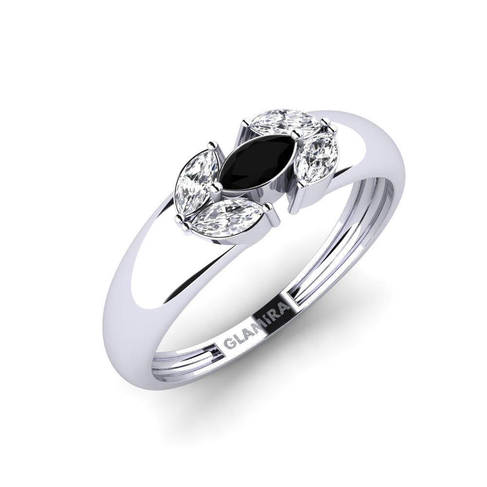 Black Onyx Engagement Ring Rationality