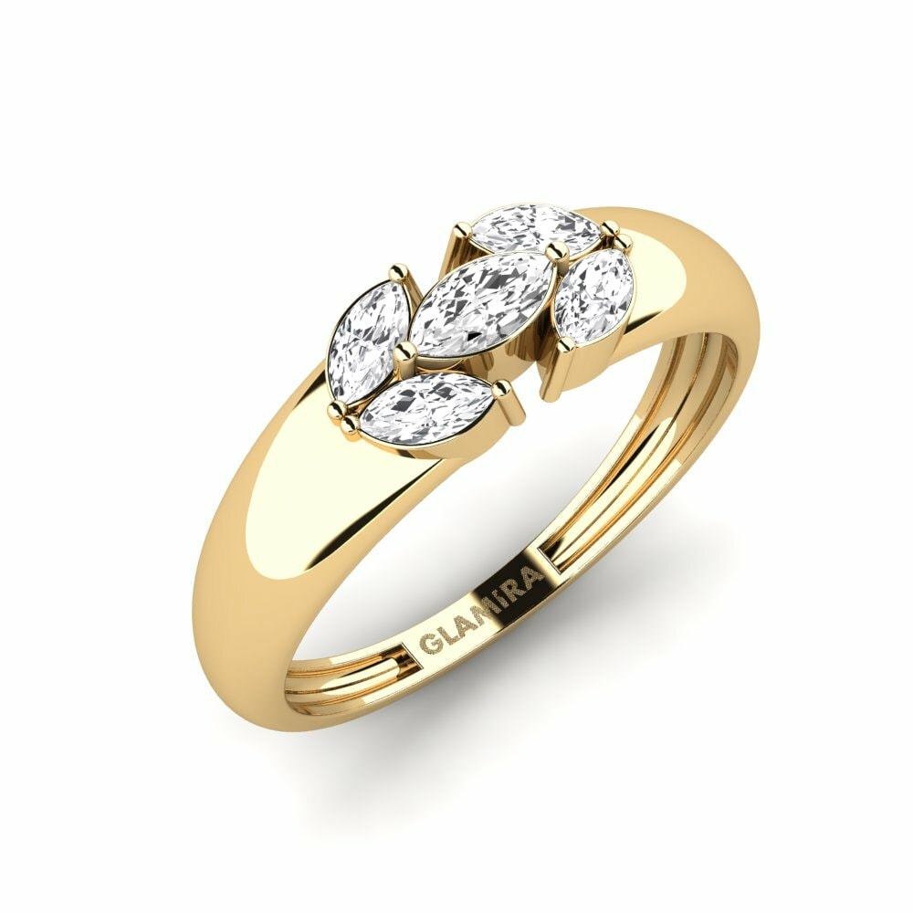 Oro Giallo 750 Anello di fidanzamento Rationality