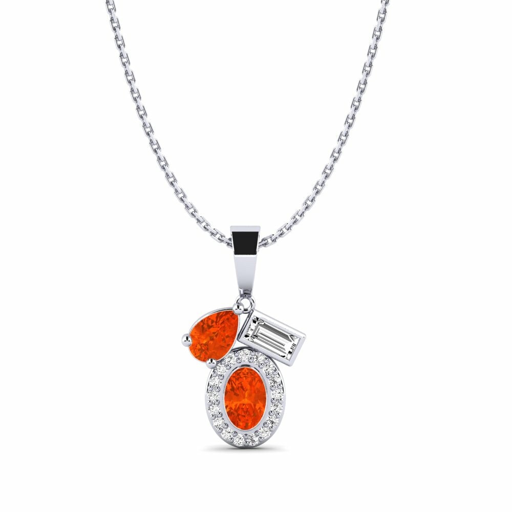 Fire-Opal Women's Pendant Reconstruct