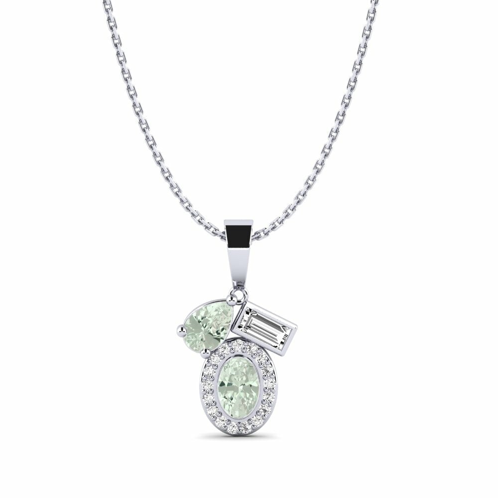 Groene Amethist Dames Hanger Reconstruct