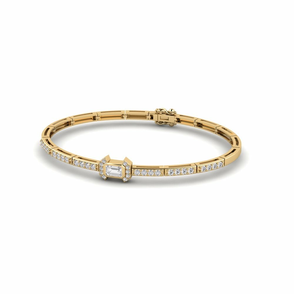 Oro Giallo 585 Bracciale da donna Security