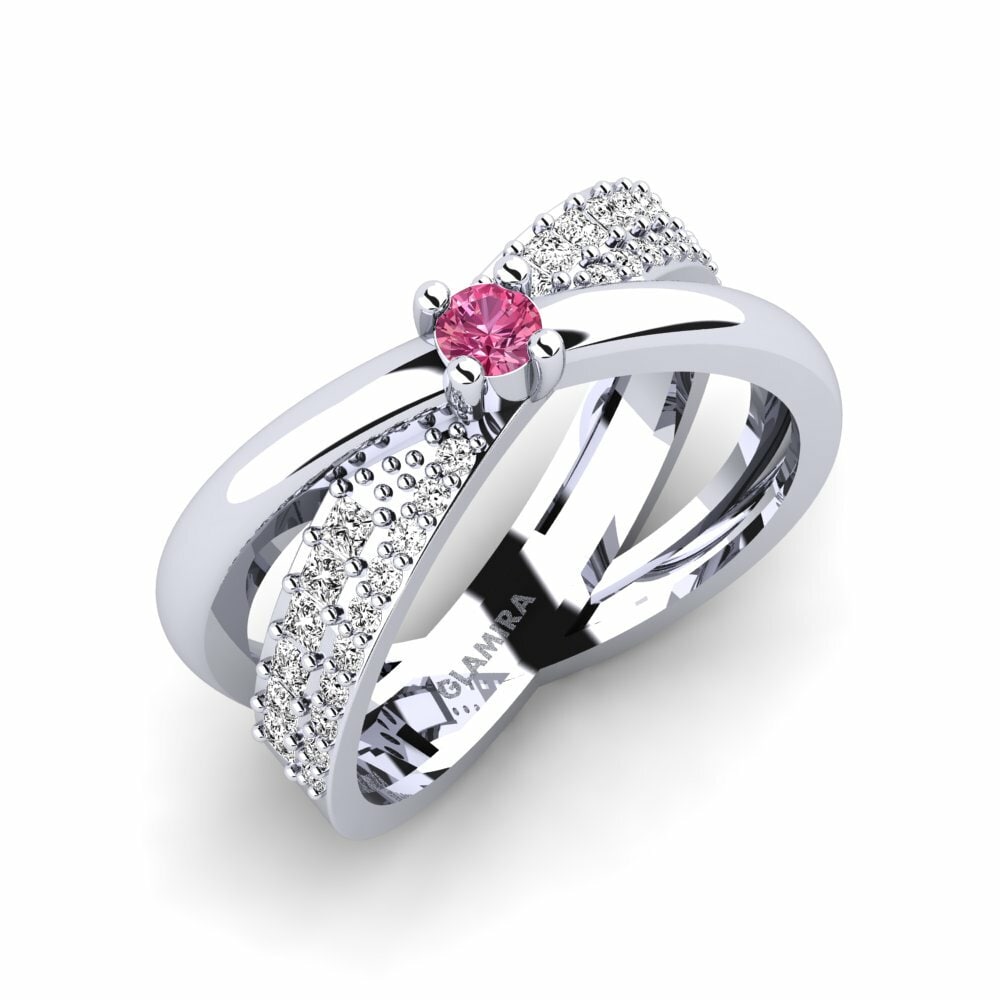 Roze Toermalijn Ringen Underlying