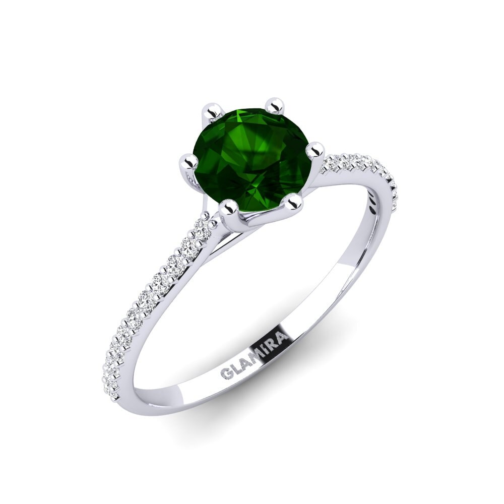 Green Tourmaline Engagement Ring Villeparis
