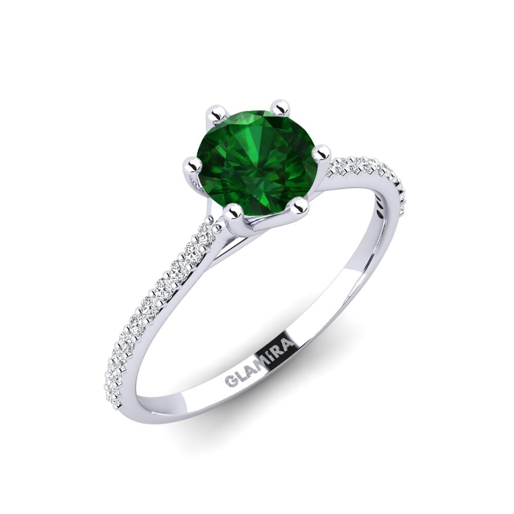 Tsavorite Engagement Ring Villeparis