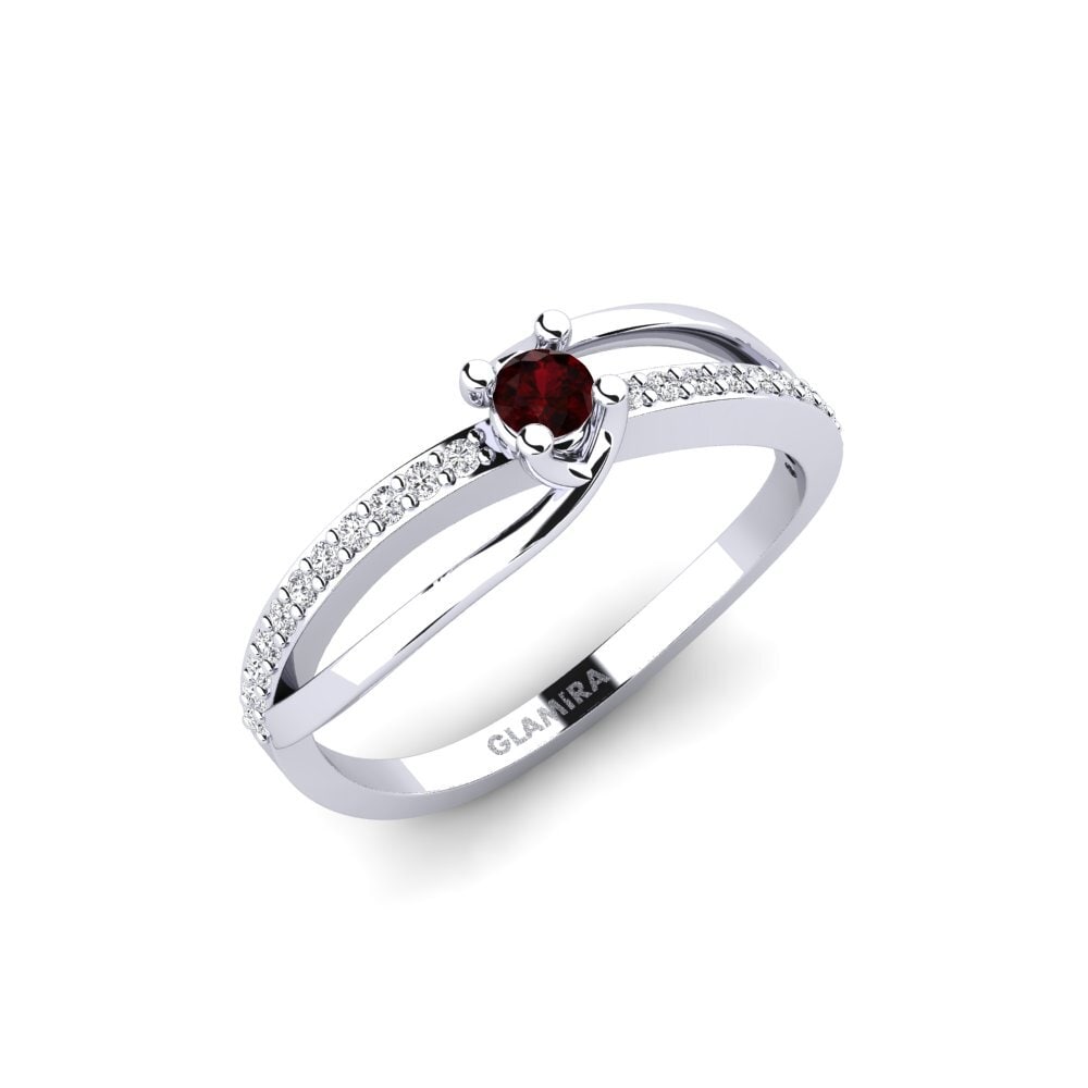 Garnet Engagement Ring Zamora