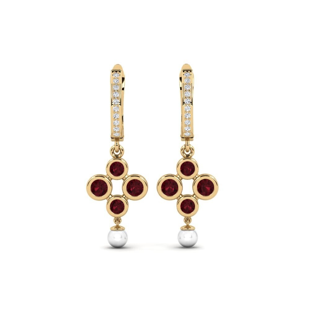 Garnet Women's Earring Bandless