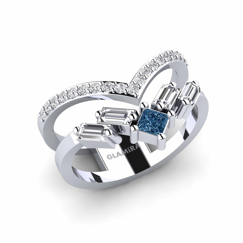 Blauwe Diamant Ringen Rouen