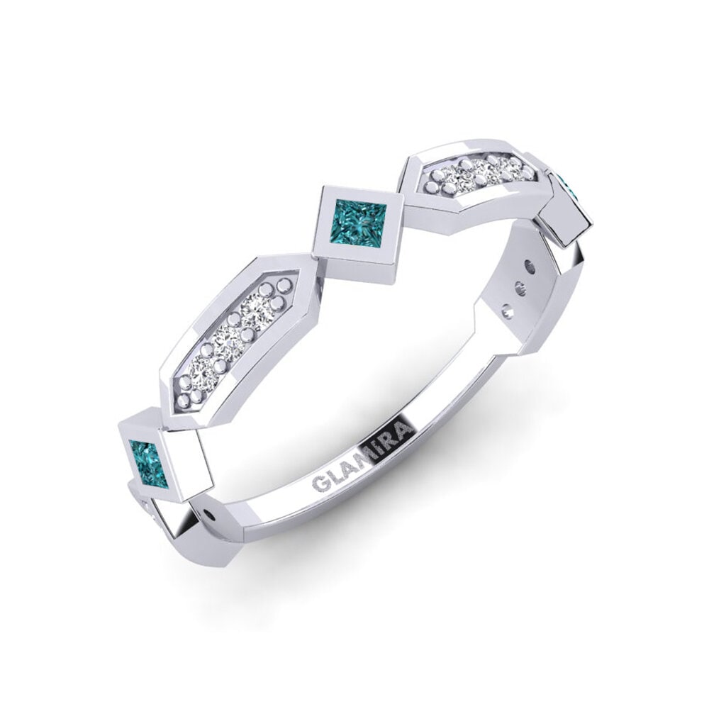 Blauwe Diamant Ringen Sarles