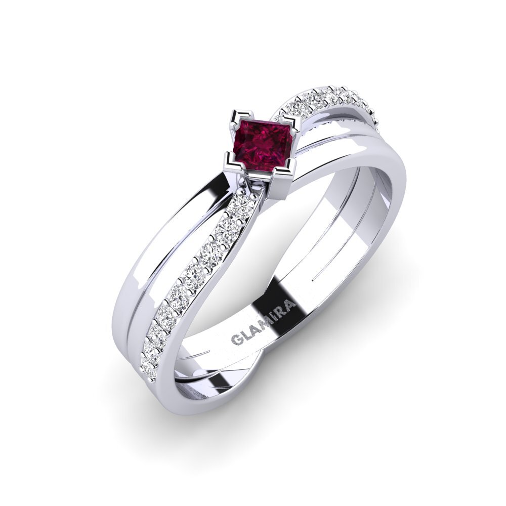 Rhodolite Garnet Ring Senart