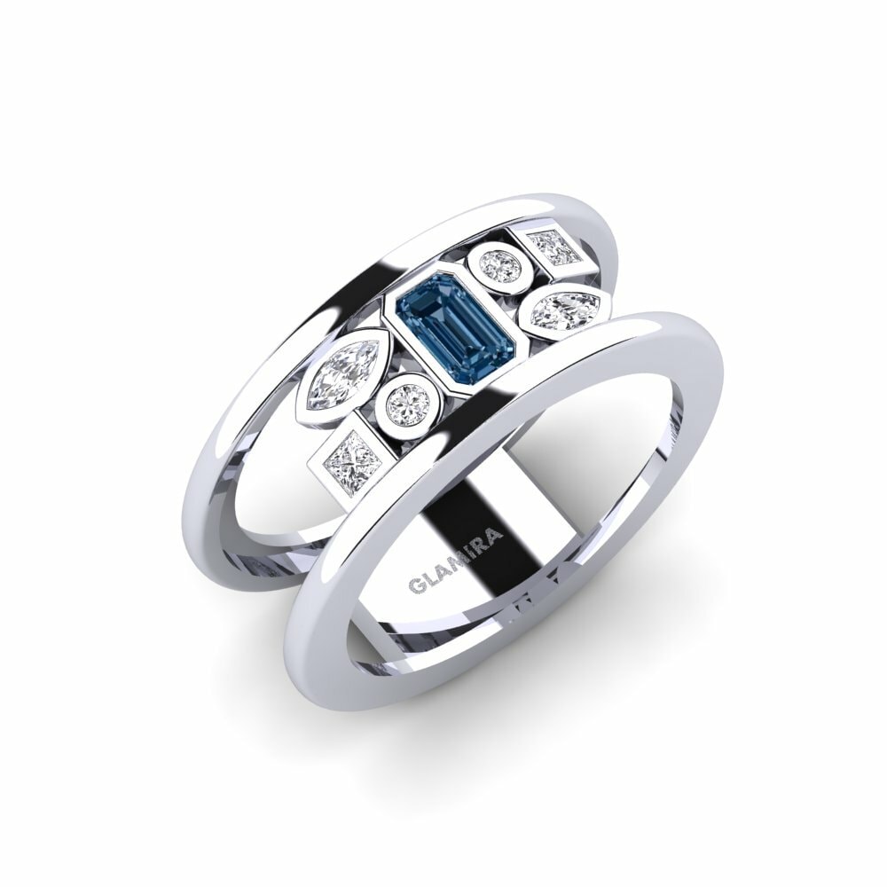 Blauwe Diamant Ringen Soulouse