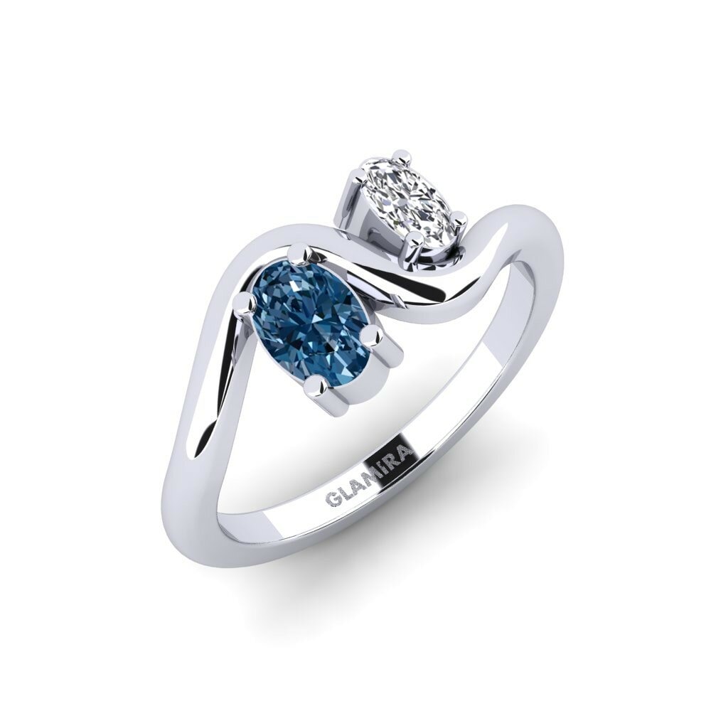 Blauwe Diamant Ringen Sujuv
