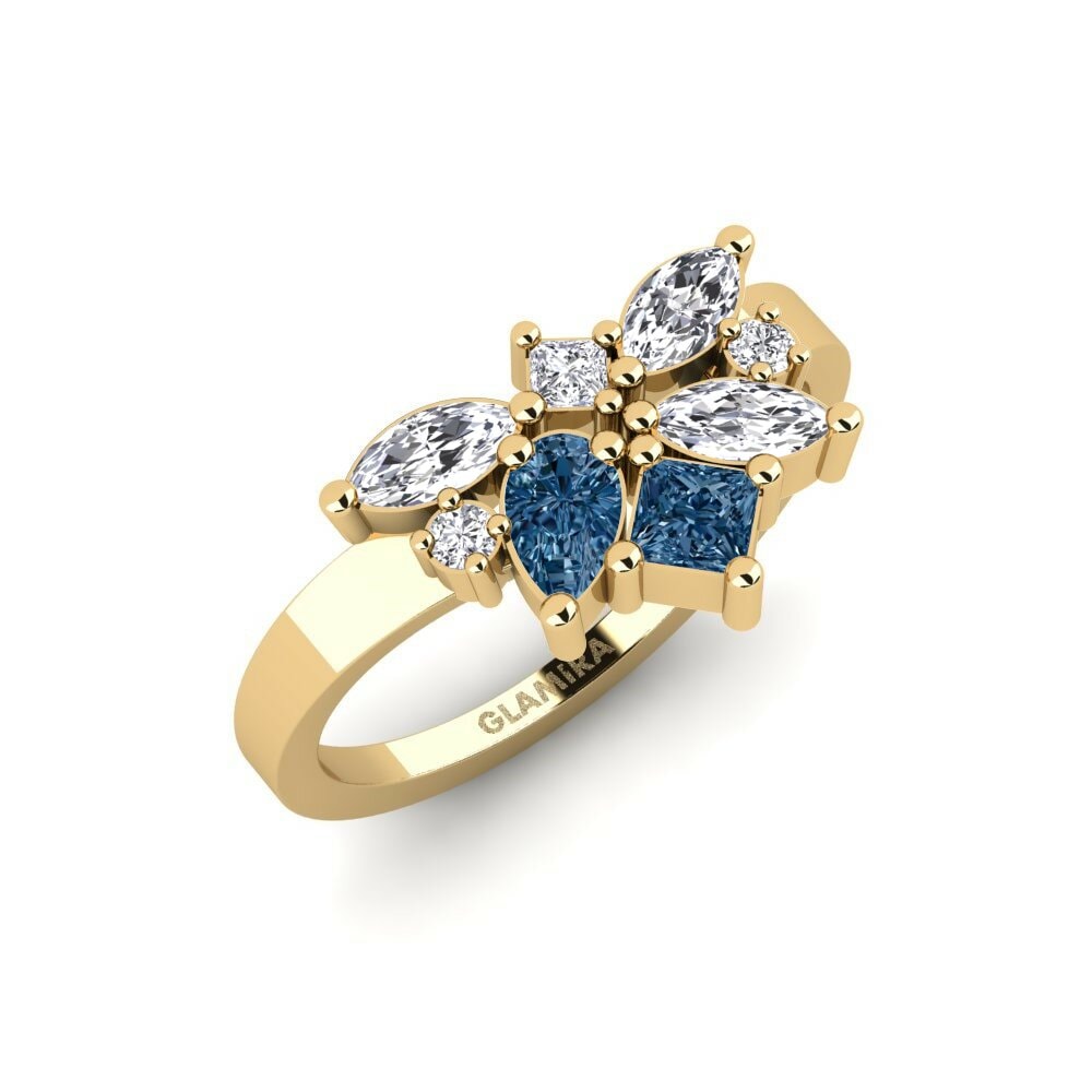Blauwe Diamant Ringen Talence