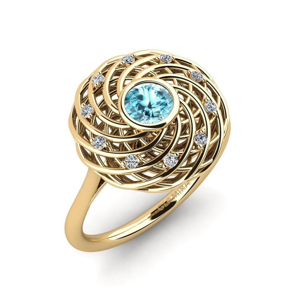 Blue Zircon Ring Aquami