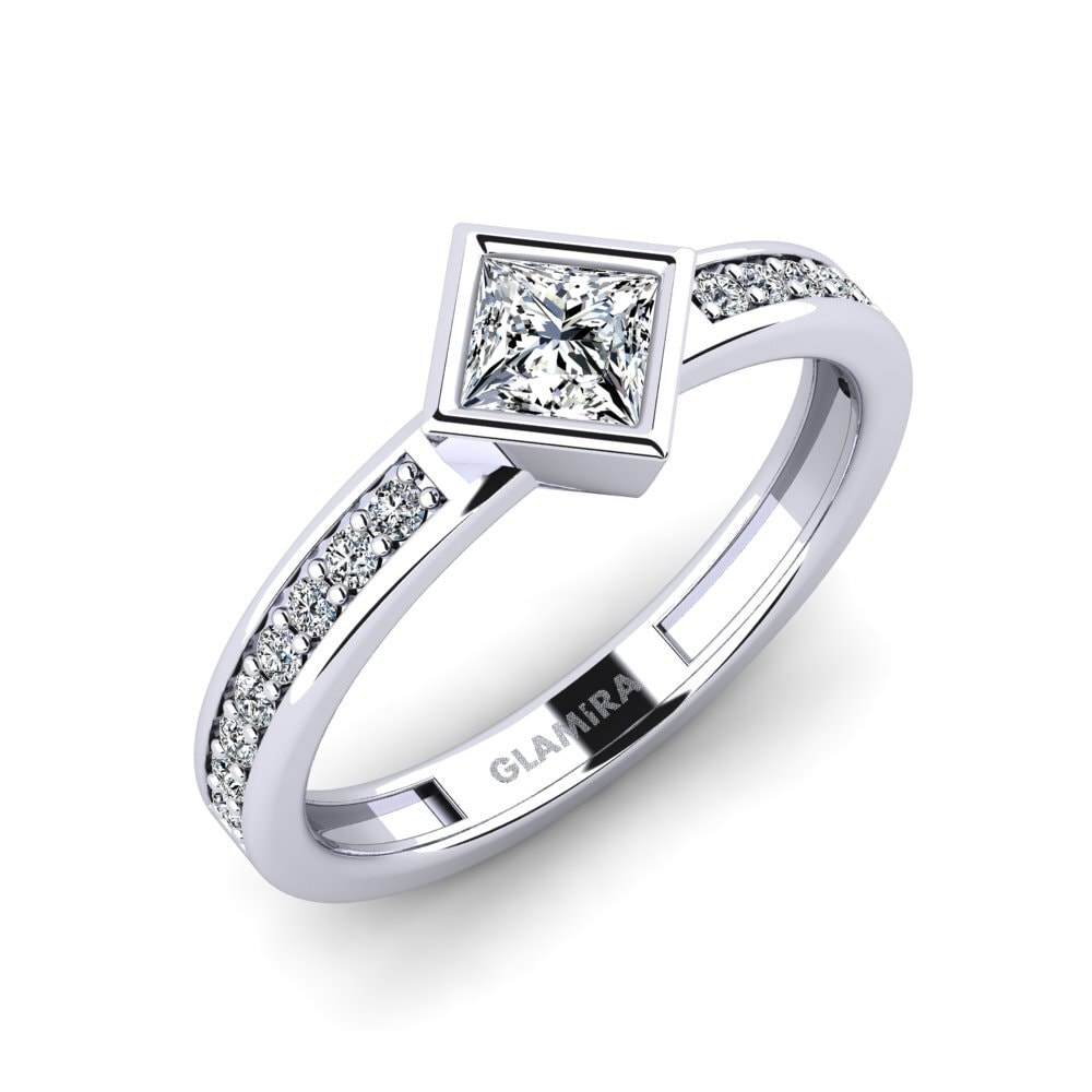 18ct White Gold Engagement Ring Arkate