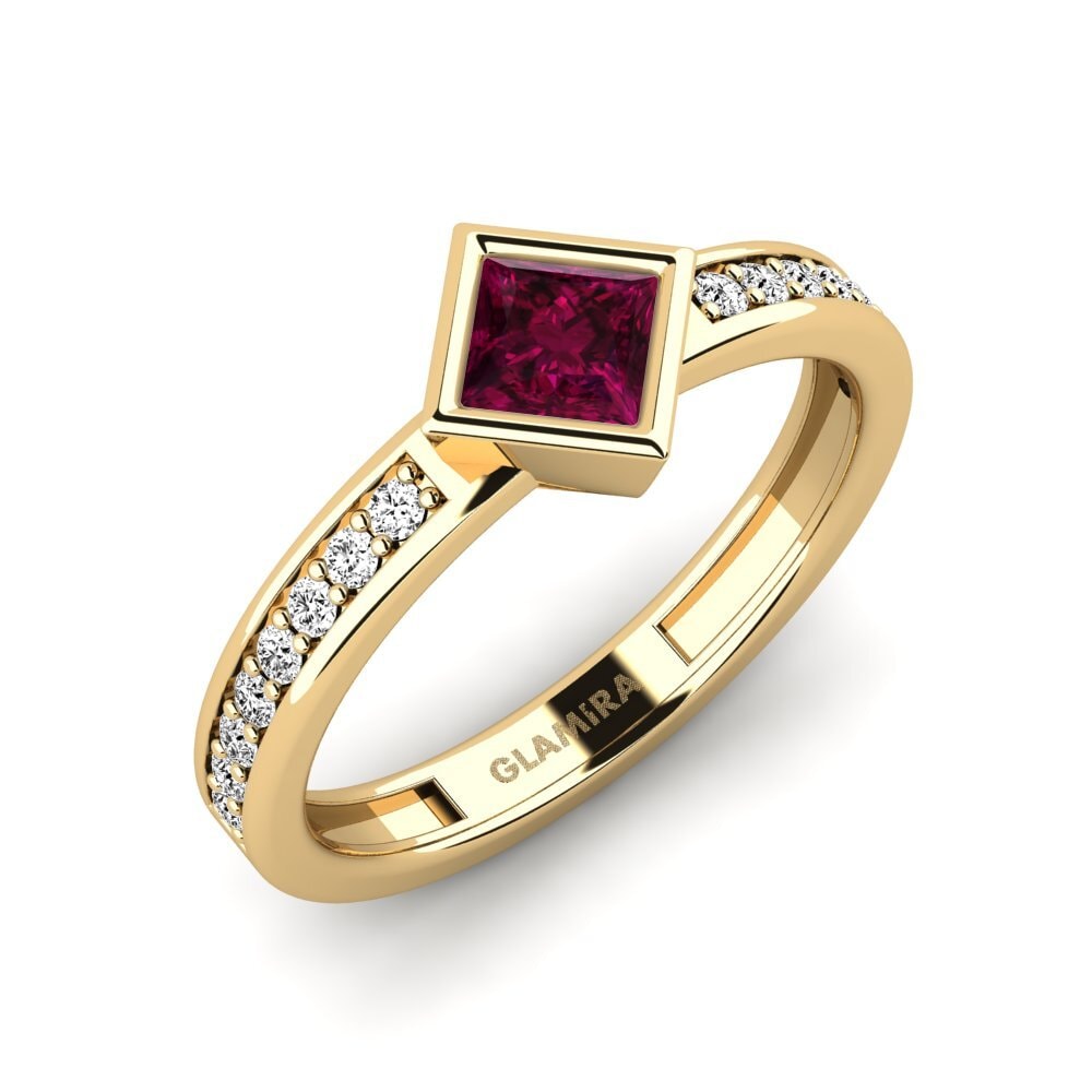 Rhodolite Garnet Engagement Ring Arkate