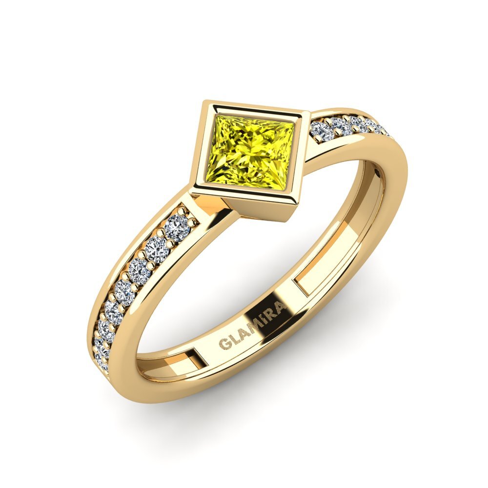 Yellow Diamond Engagement Ring Arkate