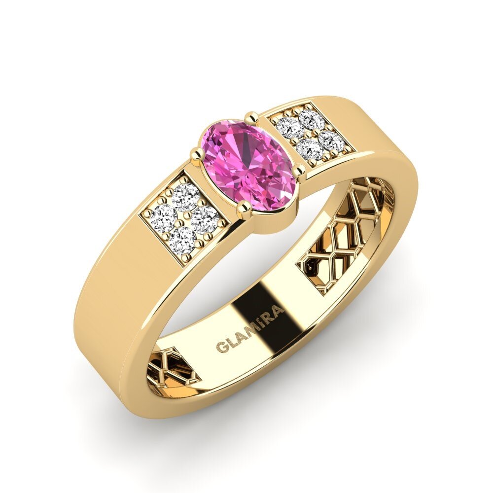 Topaze Rose Bague de fiançailles Avul