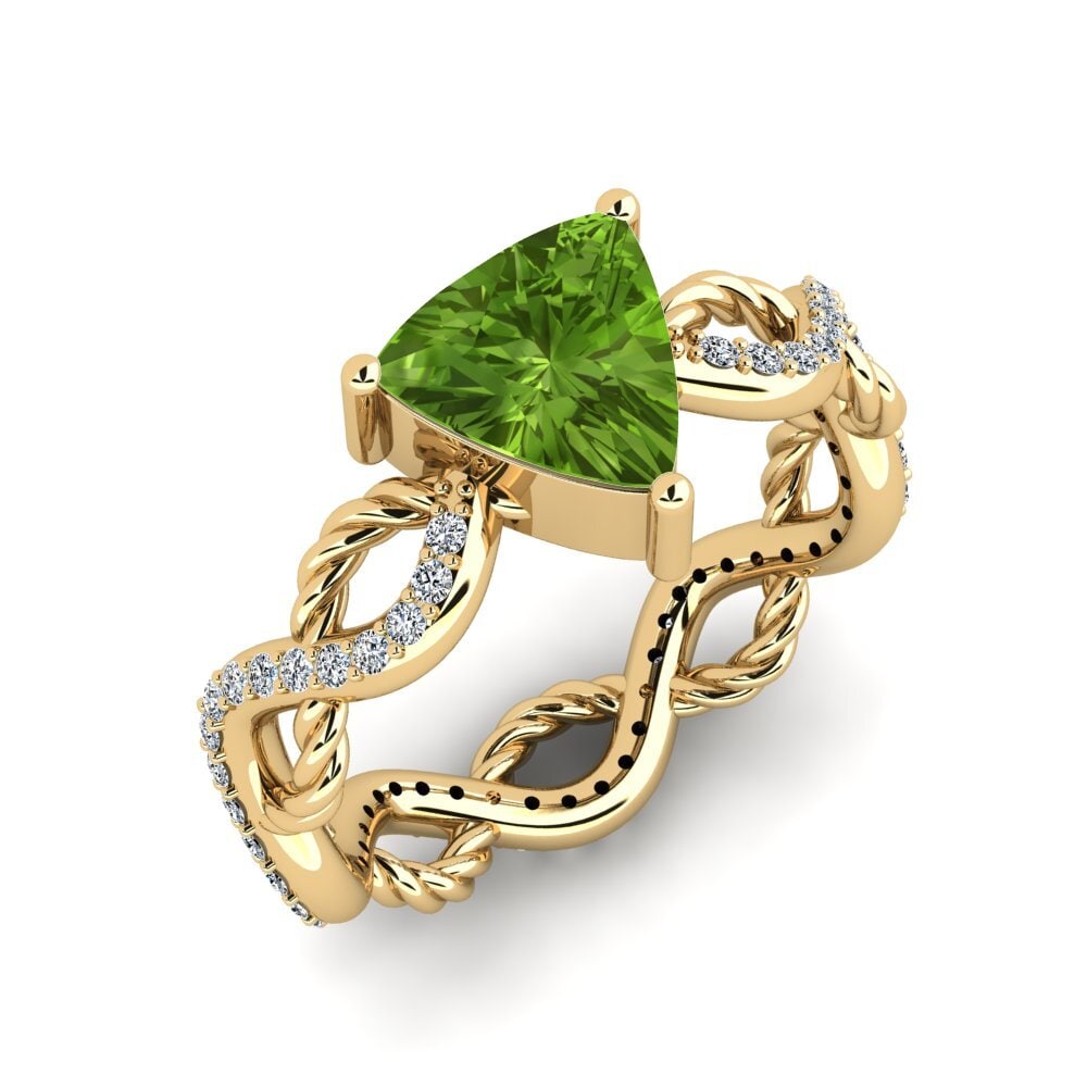 Peridot Engagement Ring Creably