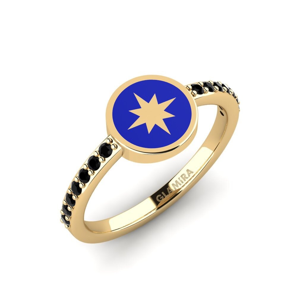 Schwarzer Saphir Ring Herithe
