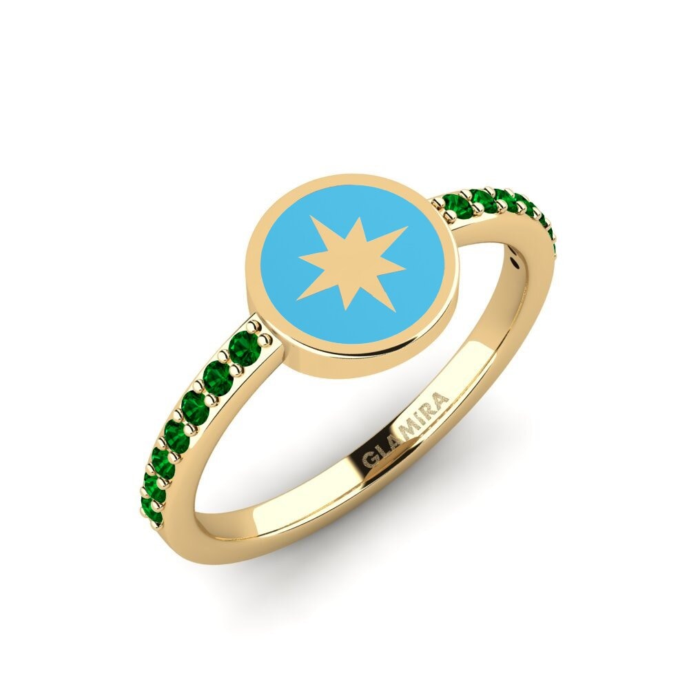 Grüner Zirkonia Ring Herithe