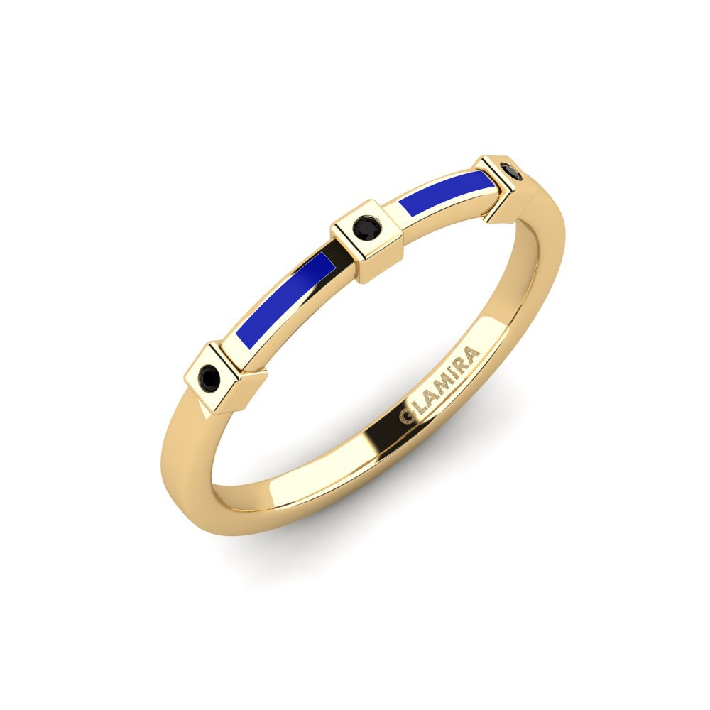 Schwarzer Saphir Ring Lingan