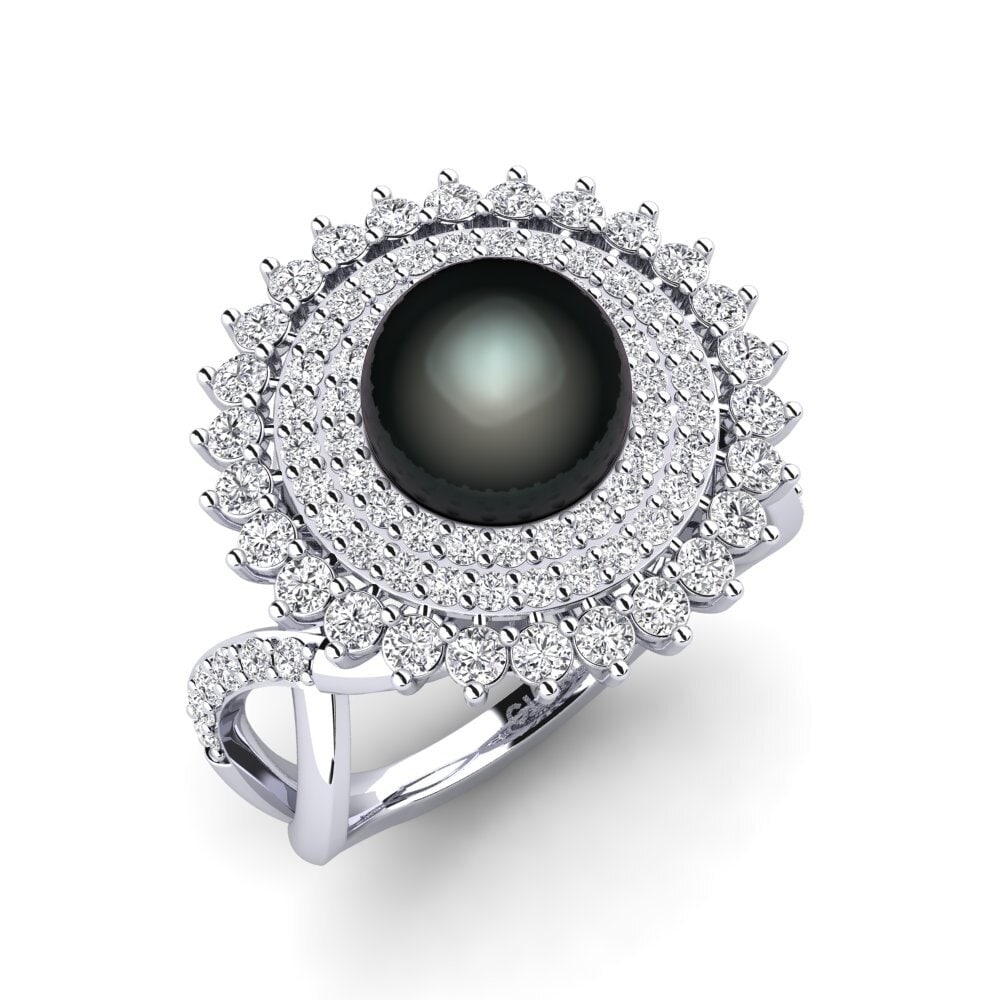 18ct White Gold Diamond Ring Rigeati