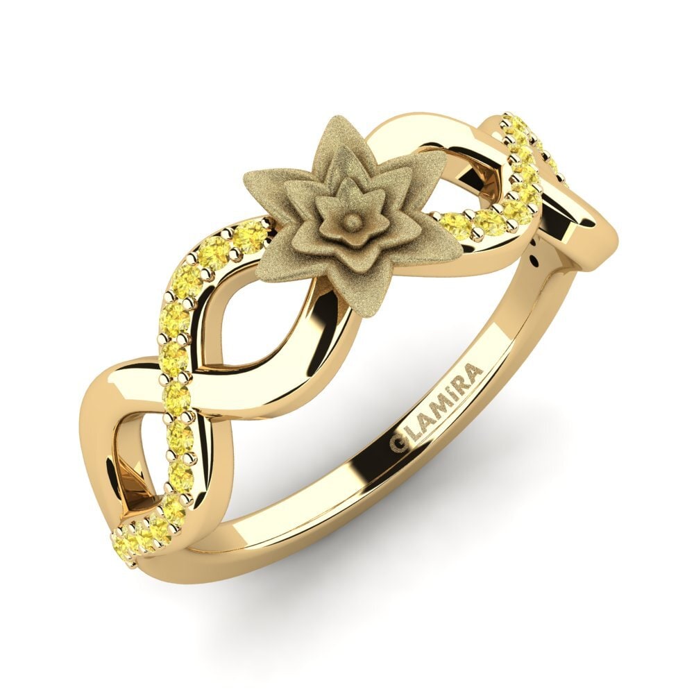 Zaffiro Giallo Anello Ringyr
