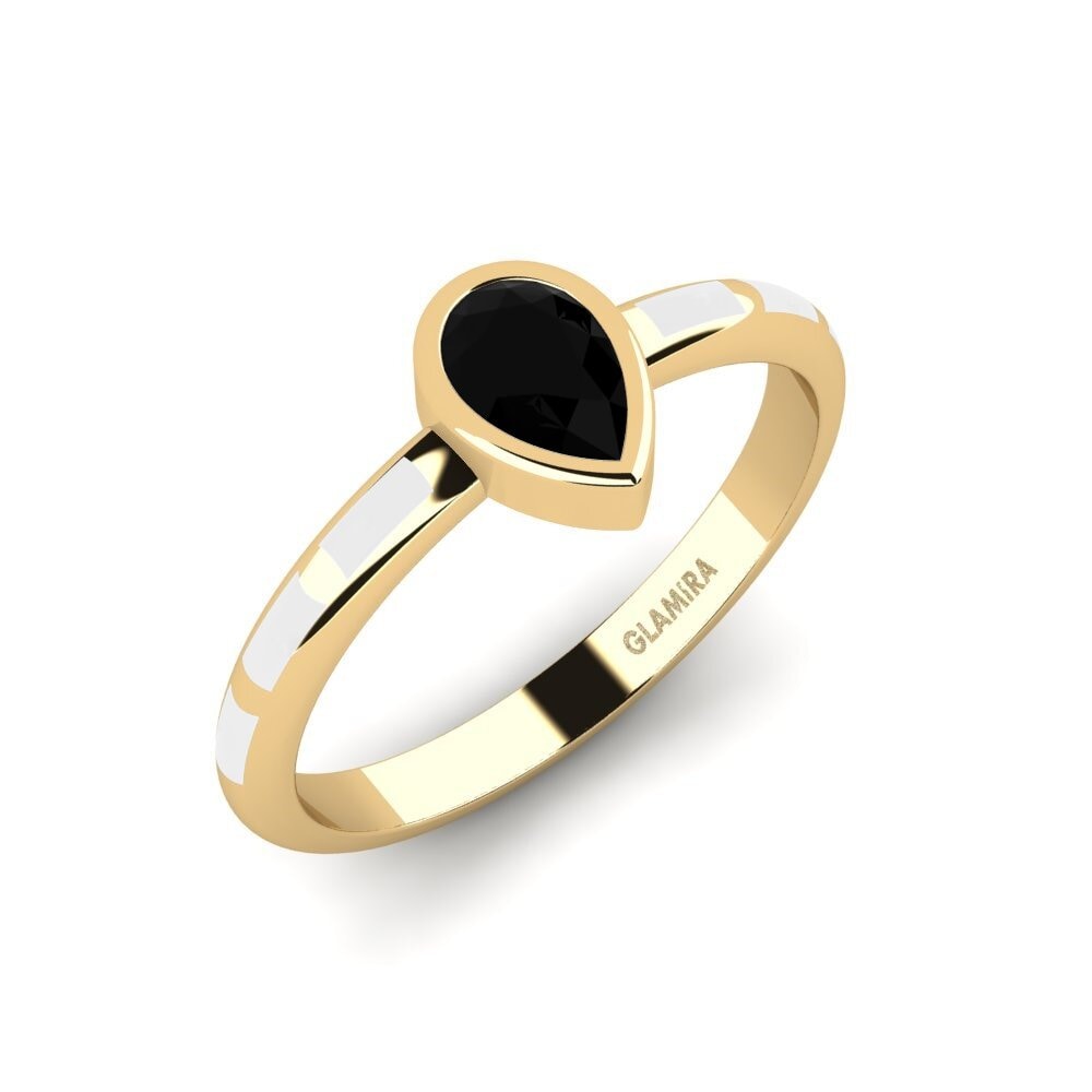 Schwarzer Diamant Ring Stacial
