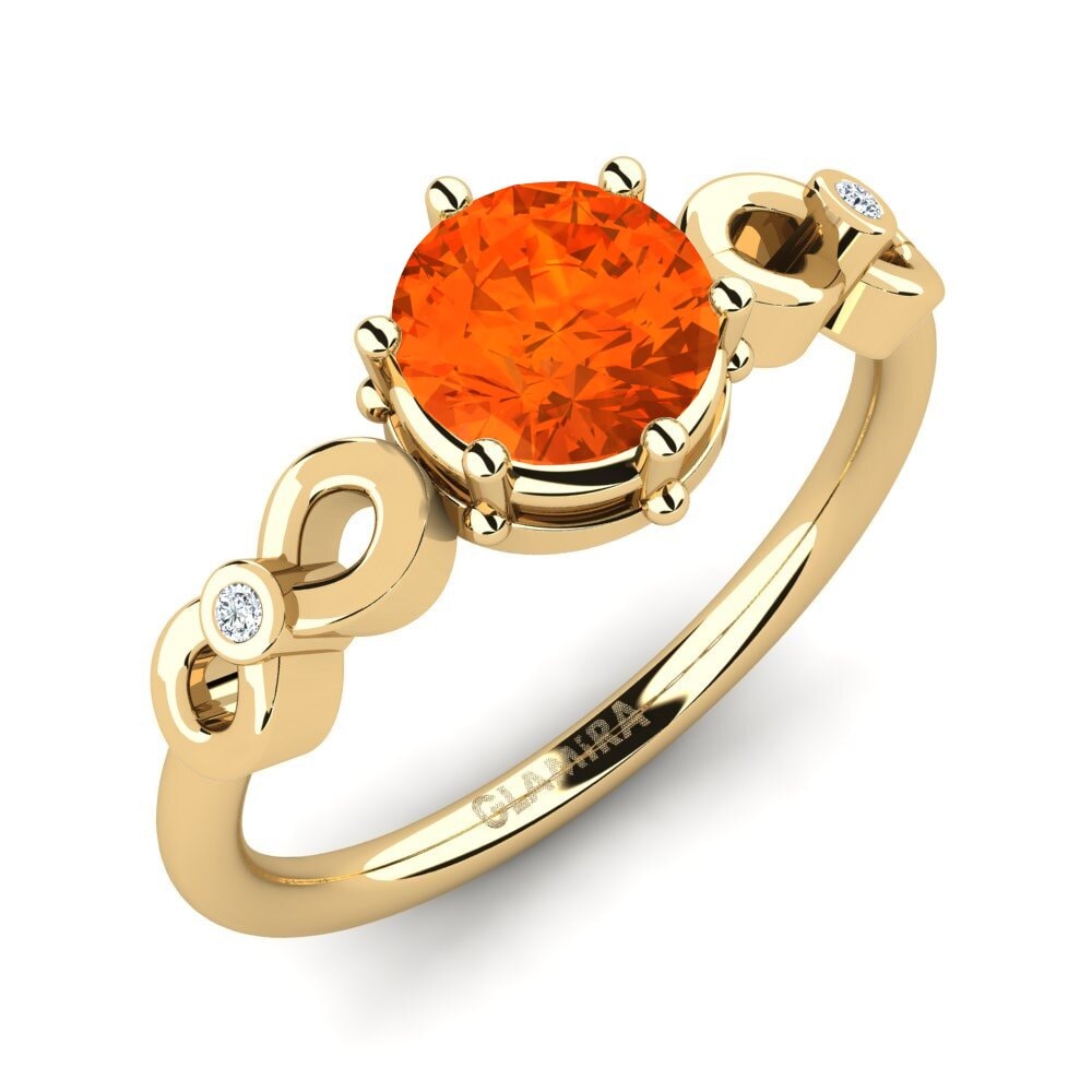 Fire Opal Engagement Ring Wousli