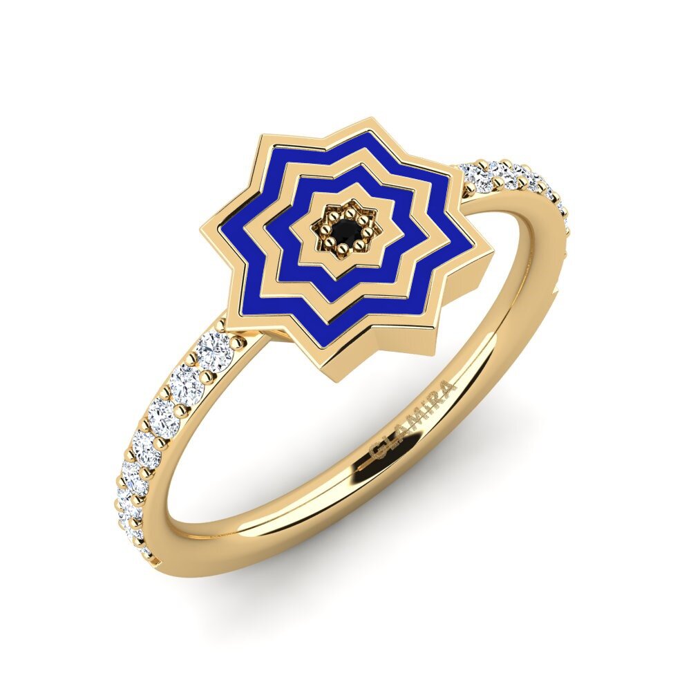 Schwarzer Diamant Ring Yandinax